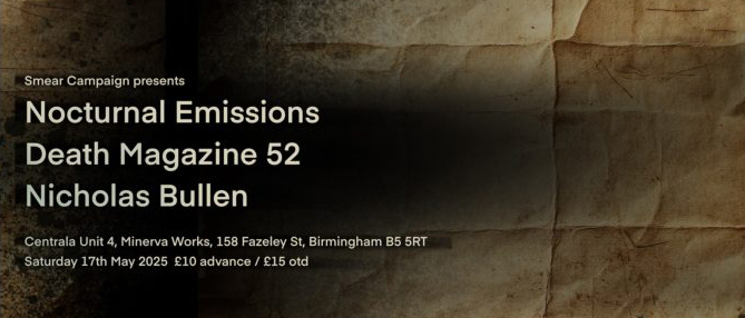 Death Magazine 52 live at Centrala Birmingham 17.05.25
